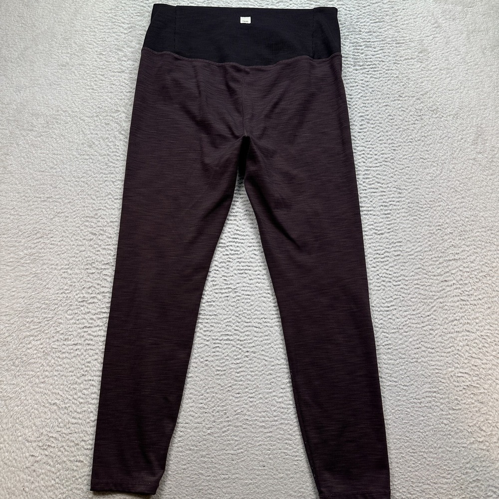Vuori Lux Rib Studio Legging Women 32 x 25 High Rise Stretch Purple